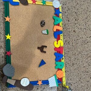 Colorful All Star Cork Board